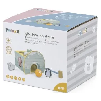 Dřevěná hračka Viga vkládačka a zatloukačka