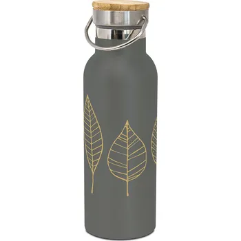 Termoska PPD Nerezová lahev Pure Gold Leaves anthracite, 500 ml