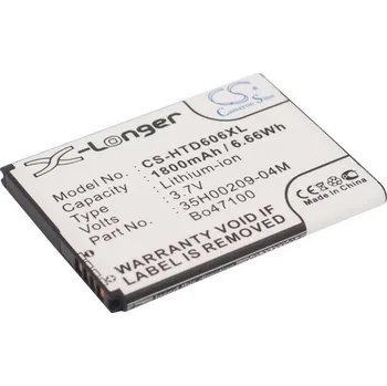 Baterie pro mobilní telefon Baterie Cameron Sino CS-HTD606XL, Li-Ion, 1800