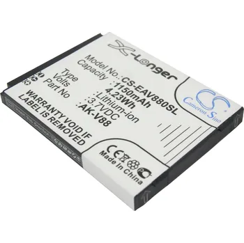Baterie pro mobilní telefon Baterie Cameron Sino CS-EAV880SL, Li-Ion, 1150
