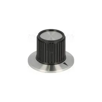 Knoflík Knoflík s límcem plast Pr.hříd 6,35mm Ø22,7x23mm