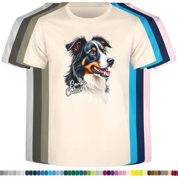 Dívčí tričko detske-levne-bavlnene-tricko-potisk-border-kolie Barva: Natural - přírodní, Dětská bavlněná trička JHK: S