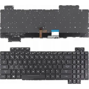 Náhradní klávesnice pro notebook Klávesnice V170162BS1 ASUS ROG GL703 GL703GE LED RGB pro Asus