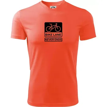 Pánské tričko Bike lane - Pánské triko Fantasy sportovní (dresovina) - 3XL ( Neonově oranžová )
