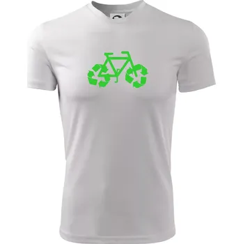 Kolo ekologie - Pánské triko Fantasy sportovní (dresovina) - L ( Bílá )