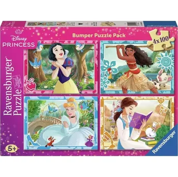 RAVENSBURGER Puzzle Disney princezny 4x100 dílků