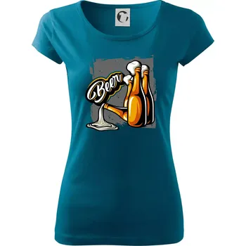 Beer lahve - Dámské triko Pure - S ( Petrolejová )