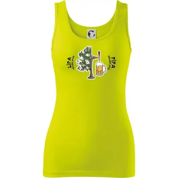 Dámské tričko Lípa a pípa - Dámské tílko - L ( Limetková )