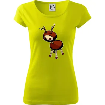Kaštanový jelínek - Dámské triko Pure - XS ( Limetková )