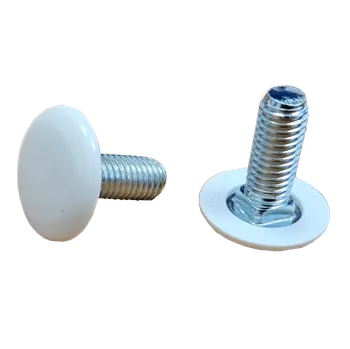 Stavitelný kluzák M8x20mm, pr.22x4mm, bílá