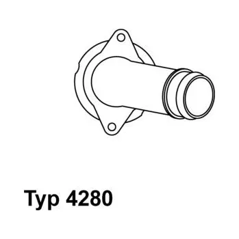 Auto-moto Termostat, chladivo BorgWarner (Wahler) 4280.85D