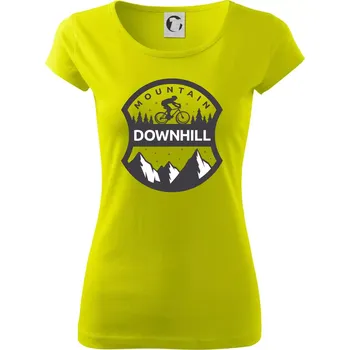 Dámské tričko MTB downhill erb - Dámské triko Pure - M ( Limetková )