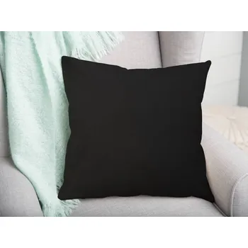 Povlak na dekorativní polštářek Bavlněný povlak na polštář - černý