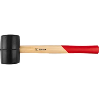 Kladivo TOPEX Gumová palička 60 mm/400 g, dřevěná rukojeť