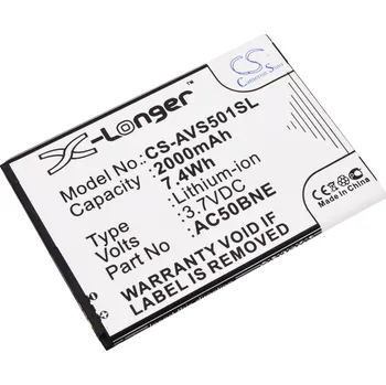 Baterie pro mobilní telefon Baterie Cameron Sino CS-AVS501SL, Li-Ion, 2000