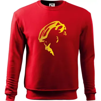 Hlava cyklista zlatá - Mikina Essential dětská - 146 cm/10 let ( Červená )