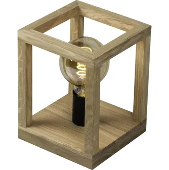 Lampička Spot-Light 7154174 - Stolní lampa KAGO 1xE27/60W/230V matný dub