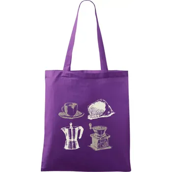 Starpugs coffee - Taška bavlněná - 42 x 38 cm ( Fialová )