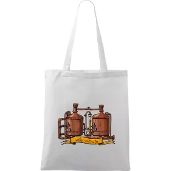 Nejlíp vařím já - Taška bavlněná - 42 x 38 cm ( Bílá )