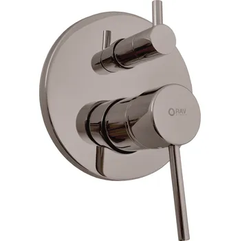 Vodovodní baterie Slezák - RAV Vanová/sprchová baterie 2-cestná s podomítkovým tělesem SEINA - SE985MGL, Metal grey lesk