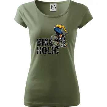 Dámské tričko BikeHolic - Dámské triko Pure - XS ( Khaki )