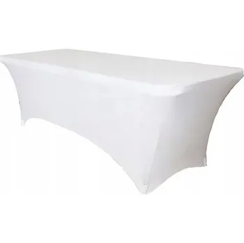 ubrus ELASTICKÝ UBRUS NA CATERINGOVÝ STŮL 240cm BÍLÝ