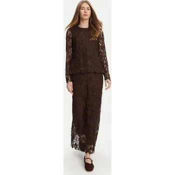 Dámská halenka Bruuns Bazaar Halenka Sago Wini BBW4516 Hnědá Slim Fit 44