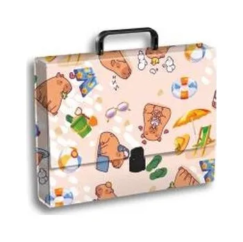 Set školních potřeb Teczka z rączką A4 Kapibara plaża PENMATE