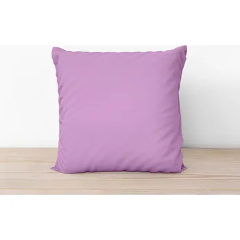 Bytový textil Bavlněný povlak na polštář - světle fialový