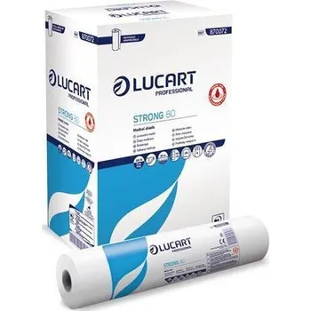 Podlahový mycí stroj Papír na vyšetřovací stůl "Strong 80", bílá, 2-vrstvý, 59 cm x 80 m, 1 role, LUCART 870072U