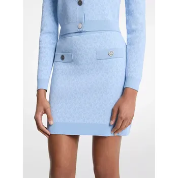 Dámské šaty Michael Kors dámská sukně Logo Jacquard modrá S