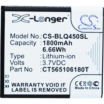 Baterie pro mobilní telefon Baterie Cameron Sino CS-BLQ450SL, Li-Ion, 1800