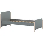 Marckeric Šedozelená dřevěná dětská postel Enola 90 x 190 cm