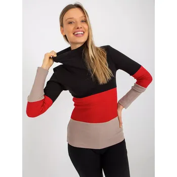 Dámská halenka Halenka RV BZ 8465 1.02P černo-béžová jedna velikost