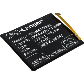 Baterie pro mobilní telefon Baterie Cameron Sino CS-NKT720SL, Li-Polymer, 3000