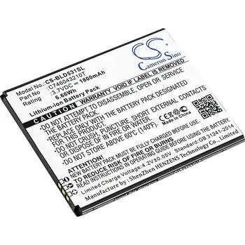 Baterie pro mobilní telefon Baterie Cameron Sino CS-BLD531SL, Li-Ion, 1800