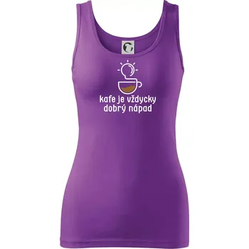 Kafe je vždycky dobrý nápad - Dámské tílko - XS ( Fialová )