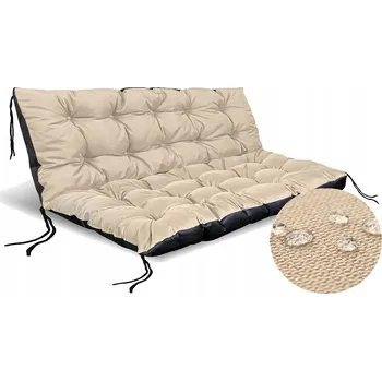 Polštář Polštář zahradní voděodolný béžový 120x80 cm