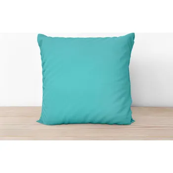 Bytový textil Bavlněný povlak na polštář - tyrkysový