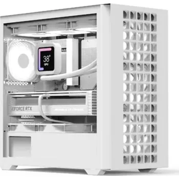 PC skříň AeroCool D302A-G-WT mini tower PC skříň černá, bílá