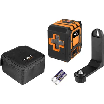 Měřící laser NEO TOOLS Křížový laser 20 m, s pouzdrem a magnetickým držákem, červený