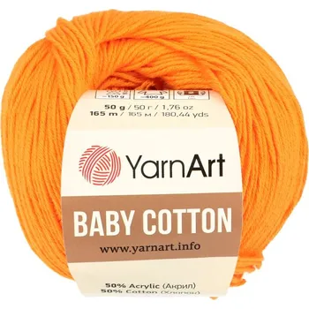 Galanterie YarnArt Baby Cotton 425 oranžová žlutá