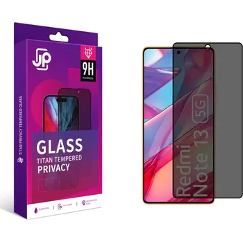 JP Titan Privacy extra odolné tvrzené sklo, Xiaomi Redmi Note 13 5G, černé