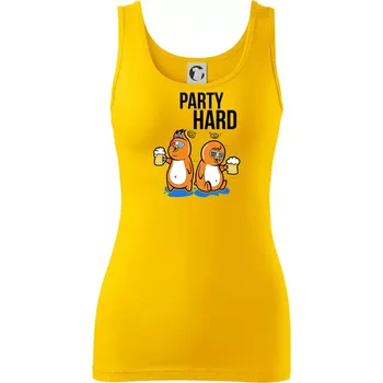 Dámské tričko Party hard ptáci - Dámské tílko - L ( Žlutá )