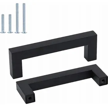 Nábytkové kování Nábytková úchytka klasická černá matná 10,8 x 1,2 x 3,5 cm