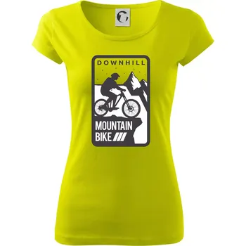 Dámské tričko MTB downhill hranaté - Dámské triko Pure - XS ( Limetková )
