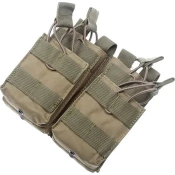 Sumka na zásobníky 4x M4/AK, Molle, TAN, ACM