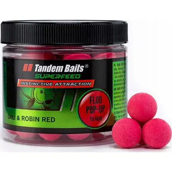 Boilies SuperFeed Fluo Pop-Up - plovoucí boilies 16mm/70g Chili & Robin Red