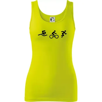 Triathlon postavy - Dámské tílko - M ( Limetková )