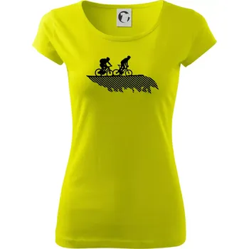 Cyclo duo - Dámské triko Pure - L ( Limetková )